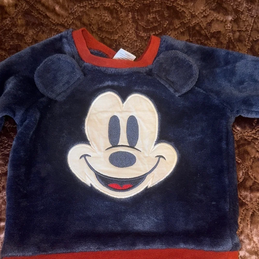 Disney Baby Red and Blue Outfit